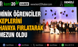 MİNİK ÖĞRENCİLER KEPLERİNİ HAVAYA FIRLATARAK MEZUN OLDU