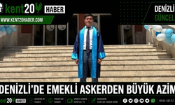 Denizli’de Emekli Askerden Büyük Azim