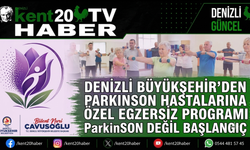 Denizli Büyükşehir’den Parkinson Hastalarına Özel Egzersiz Programı