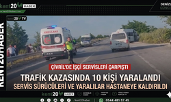 ÇİVRİL'DE SERVİS KAZASI MEYDANA GELDİ