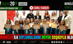 Minikler İlk Diplomalarını Büyük Coşkuyla Aldı