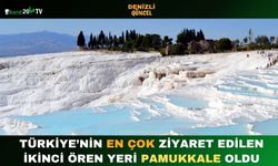 Türkiye’nin En Çok Ziyaret Edilen İkinci Ören Yeri Pamukkale Oldu