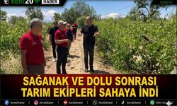 Sağanak ve Dolu Sonrası Tarım Ekipleri Sahaya İndi