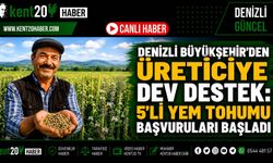 DENİZLİ BÜYÜKŞEHİR’DEN ÜRETİCİYE DEV DESTEK: 5’Lİ YEM TOHUMU BAŞVURULARI BAŞLADI