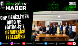 CHP Denizli'den Baro ve Eğitim-İş'e Demokrasi Teşekkürü
