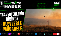 Travertenlerin Dibinde Alevlerle Mücadele