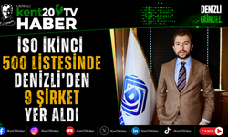 İSO İkinci 500 Listesinde Denizli'den 9 Şirket Yer Aldı
