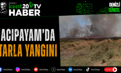 Acıpayam'da Tarla Yangını