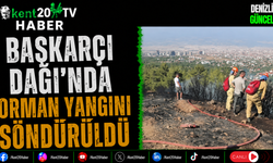 Başkarçı Dağı'nda Orman Yangını Söndürüldü