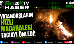 Vatandaşların Hızlı Müdahalesi Faciayı Önledi!