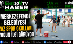 Merkezefendi Belediyesi Yaz Spor Okulları Yoğun İlgi Görüyor