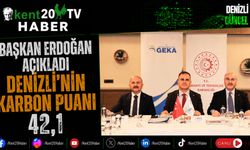 Başkan Erdoğan Açıkladı  Denizli'nin Karbon Puanı 42,1