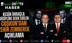 Kesin İhraçla Disipline Sevk Edilen Coşkun'dan Zehir Zemberek Açıklama