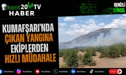 Kumafşarı'nda Çıkan Yangına Ekiplerden Hızlı Müdahale