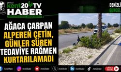 Ağaca Çarpan Alperen Çetin, Günler Süren Tedaviye Rağmen Kurtarılamadı