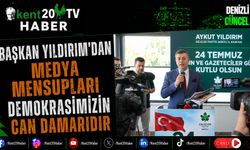 Başkan Yıldırım'dan Medya Mensupları Demokrasimizin Can Damarıdır