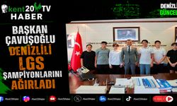Başkan Çavuşoğlu Denizlili LGS Şampiyonlarını Ağırladı