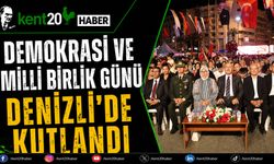 Demokrasi ve Milli Birlik Günü Denizli'de Kutlandı