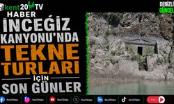 İnceğiz Kanyonu'nda Tekne Turları İçin Son Günler