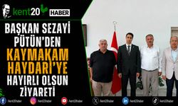 Başkan Sezayi Pütün'den Kaymakam Haydari'ye Hayırlı Olsun Ziyareti
