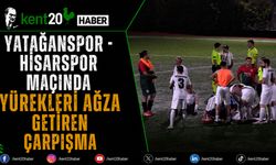 Yatağanspor - Hisarspor Maçında Yürekleri Ağza Getiren Çarpışma