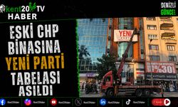 Eski CHP Binasına Yeni Parti Tabelası Asıldı