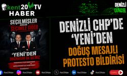 Denizli CHP'de 'Yeni'den Doğuş Mesajlı Protesto Bildirisi