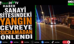 Sanayi Sitesindeki Yangın Çevreye Sıçramadan Önlendi