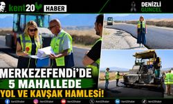 Merkezefendi’de 5 Mahallede Yol ve Kavşak Hamlesi