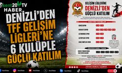 Denizli'den TFF Gelişim Ligleri'ne 6 Kulüple Güçlü Katılım