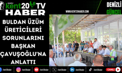 Buldan Üzüm Üreticileri Sorunlarını Başkan Çavuşoğlu'na Anlattı