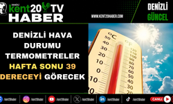 Denizli Hava Durumu: Termometreler Hafta Sonu 39 Dereceyi Görecek