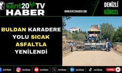 Buldan Karadere Yolu Sıcak Asfaltla Yenilendi