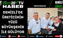 Denizli’de üreticinin yüzü Büyükşehir ile gülüyor