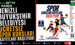 Denizli Büyükşehir Belediyesi Ücretsiz Spor Kursları Kayıtları Başlıyor!