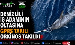 Denizlili iş adamının oltasına GPRS takılı orkinos takıldı