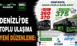 Denizli'de toplu ulaşıma yeni düzenleme