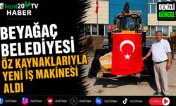 Beyağaç Belediyesi Öz Kaynaklarıyla Yeni İş Makinesi Aldı