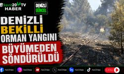 Denizli Bekilli Orman Yangını | Büyümeden Söndürüldü