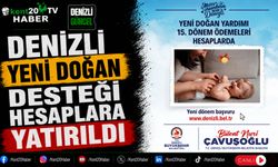 Denizli Yeni Doğan Desteği Hesaplara Yatırıldı