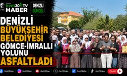 Denizli Büyükşehir Belediyesi Gömce-İmrallı Yolunu Asfaltladı