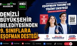 Denizli Büyükşehir Belediyesinden 9. Sınıflara Eşofman Desteği