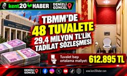 TBMM’DE 48 TUVALET İÇİN 29,4 MİLYON TL’LİK TADİLAT SÖZLEŞMESİ