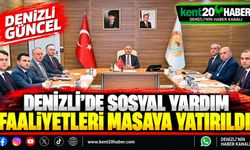 Denizli’de sosyal yardım faaliyetleri masaya yatırıldı