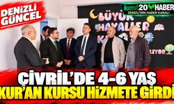 ÇİVRİL’DE 4-6 YAŞ KUR'AN KURSU HİZMETE GİRDİ
