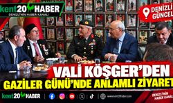 Vali Köşger'den Gaziler Günü'nde Anlamlı Ziyaret