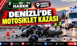 Denizli'de Motosiklet Kazası