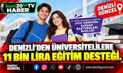 Denizli'den Üniversitelilere 11 Bin Lira Eğitim Desteği