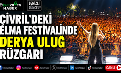 Çivril'deki elma festivalinde Derya Uluğ rüzgarı