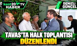 Tavas'ta Halk Toplantısı Düzenlendi